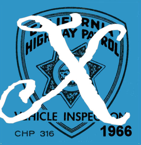 (image for) 1966 Californis Inspection Sticker